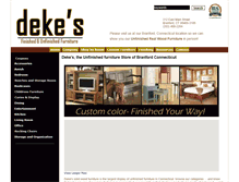 Tablet Screenshot of dekesfurniture.com